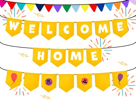Free Printable Welcome Home Banner