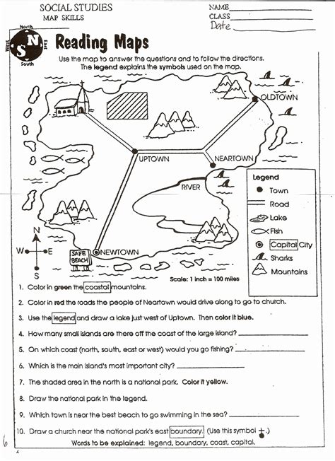 Free Printable Worksheets For High School Social Studies