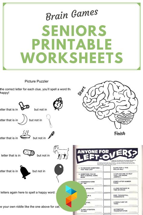 Free Printable Worksheets For Seniors
