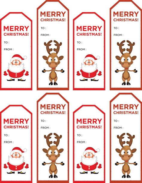 Free Printable Xmas Labels