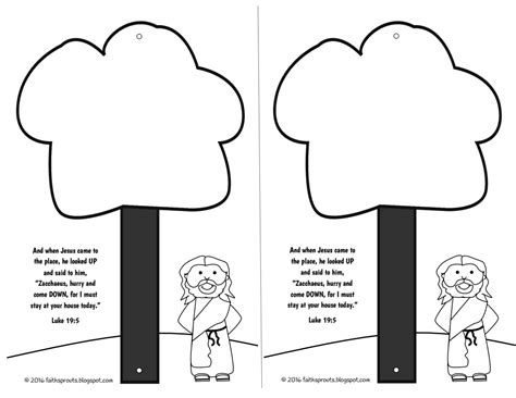 Free Printable Zacchaeus Craft