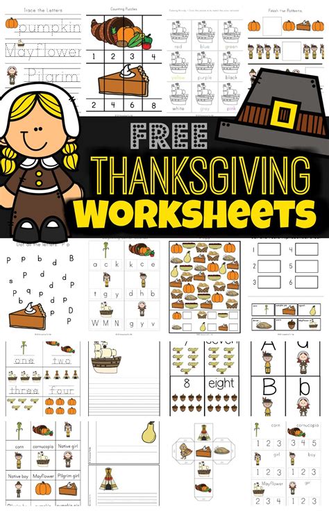 Free Printables For Thanksgiving Worksheets