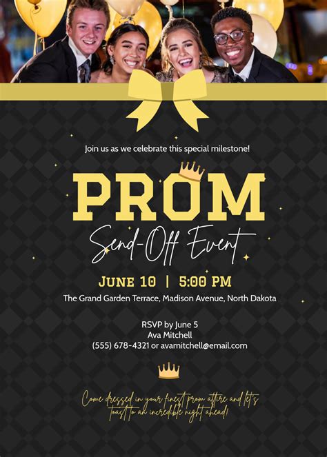 Free Prom Invitation Templates