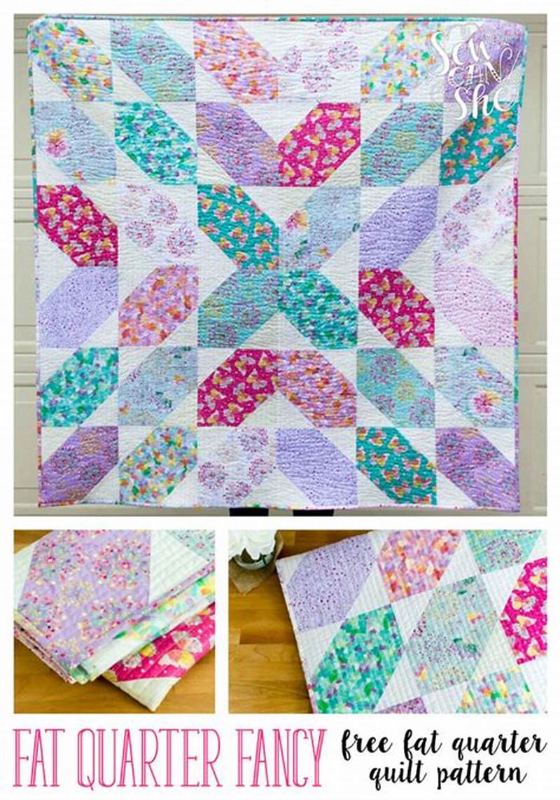 Free Quilt Pattern Using 5 Fat Quarters