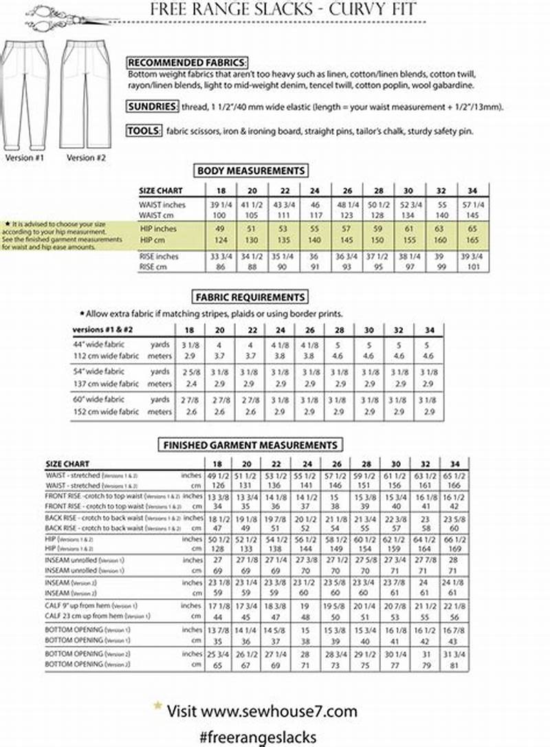 Free Range Slacks Sewing Pattern