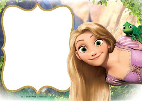 Free Rapunzel Invitation Template