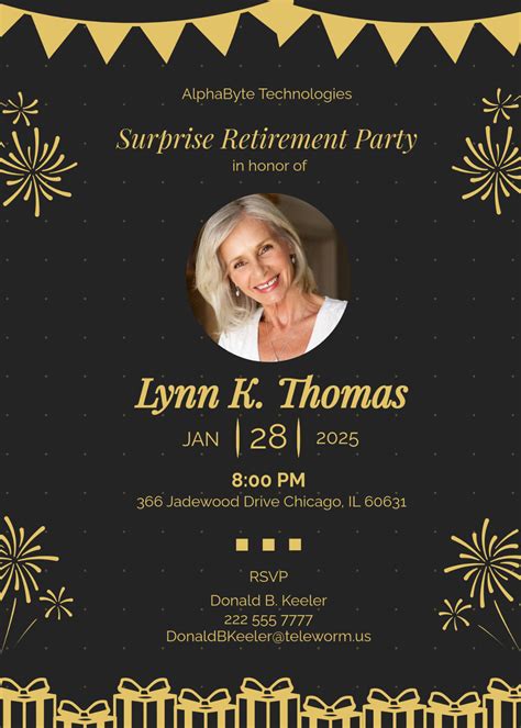 Free Retirement Invitation Template