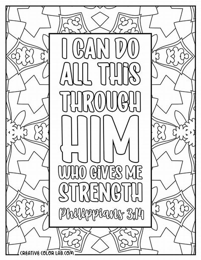 Free Scripture Coloring Pages