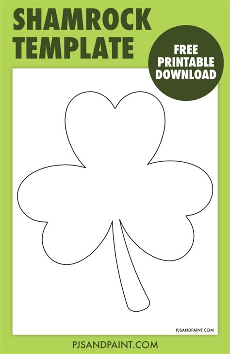 Free Shamrock Template Printable