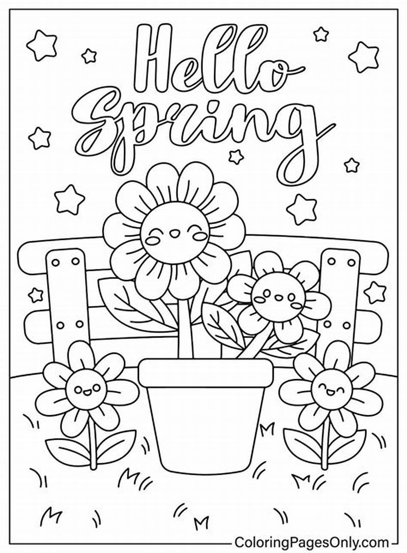 Free Spring Coloring Sheets Printable