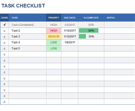 Free Task Management Templates