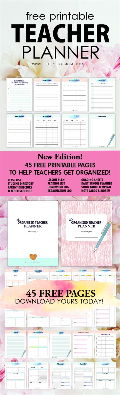 Free Teacher Planner Printables