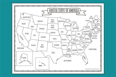 Free Us Map Printable