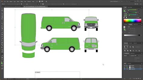 Free Vehicle Wrap Templates Illustrator