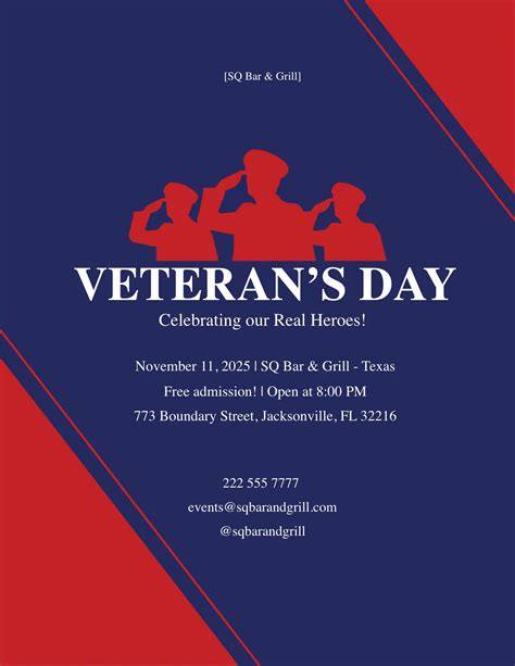 Free Veterans Day Flyer Templates
