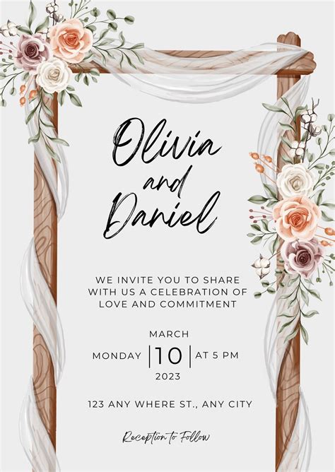 Free Wedding Invitation Template