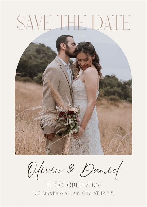 Free Wedding Save The Date Template With Photo