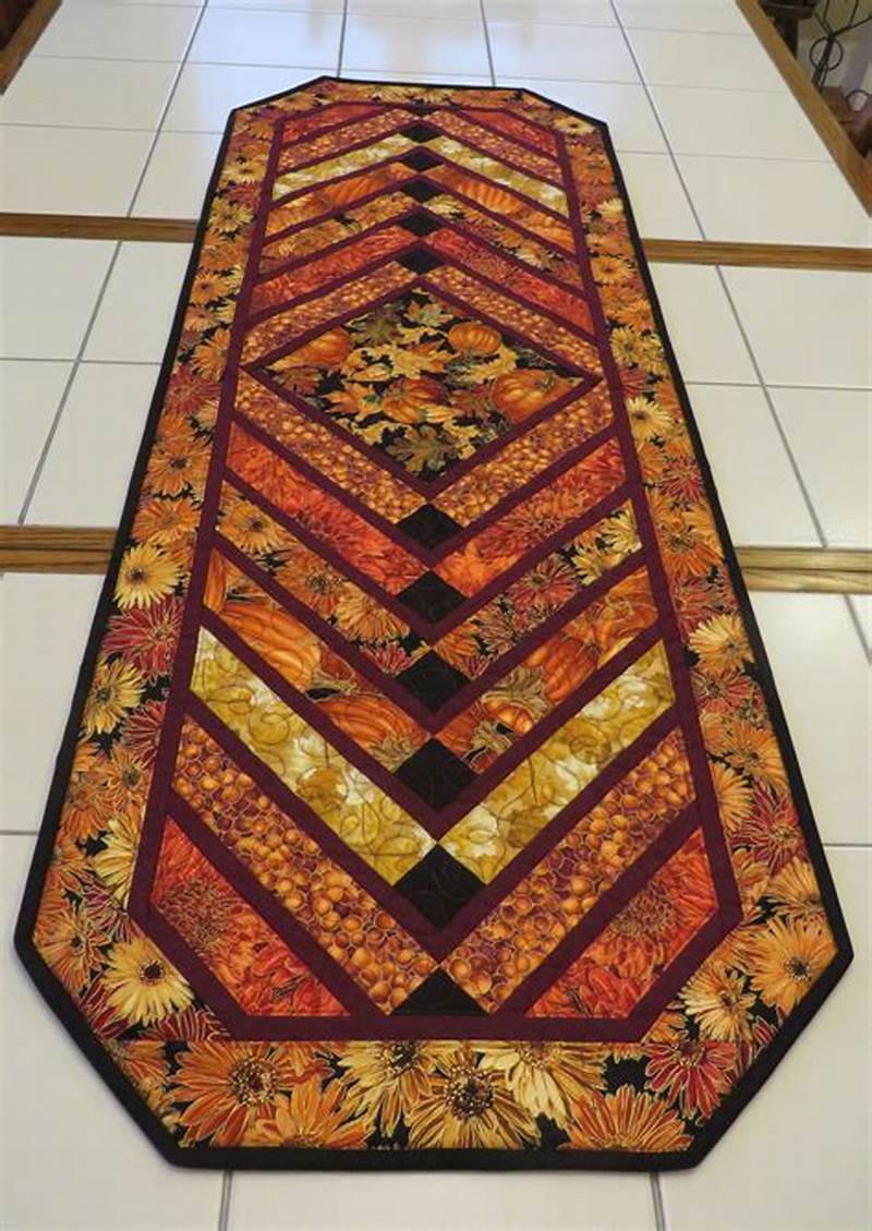 French Braid Quilt Table Runner Pattern