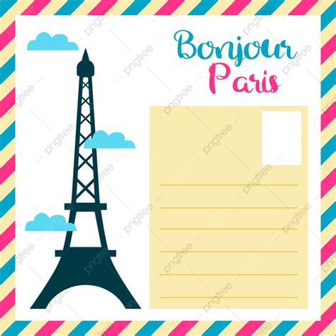 French Postcard Template