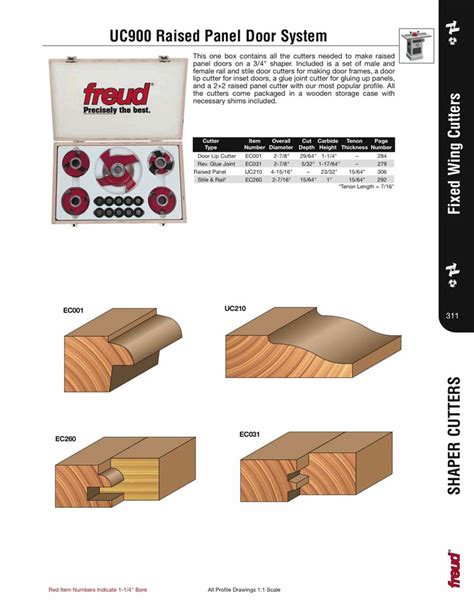 Freud Shaper Cutter Catalog