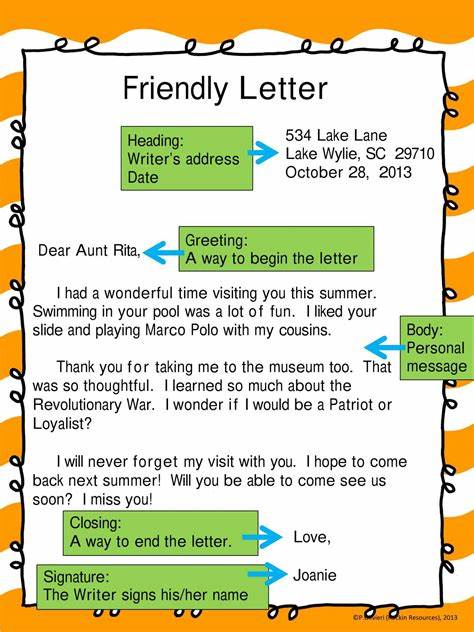 New writing of friend format to letter 491
