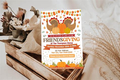 Friendsgiving Flyer Template