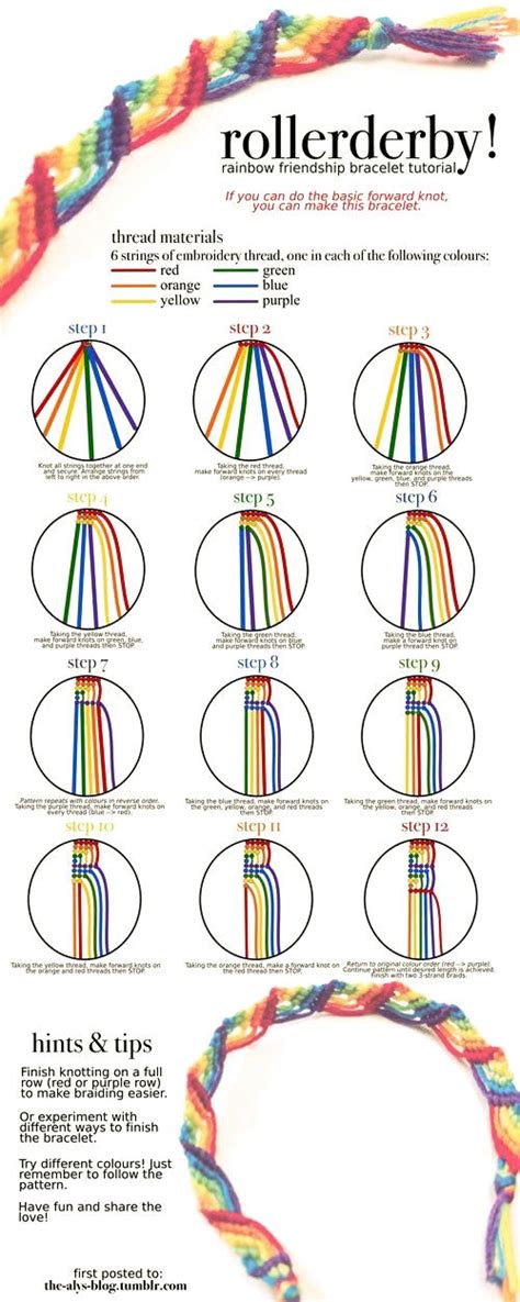 Friendship Bracelets Printable Instructions