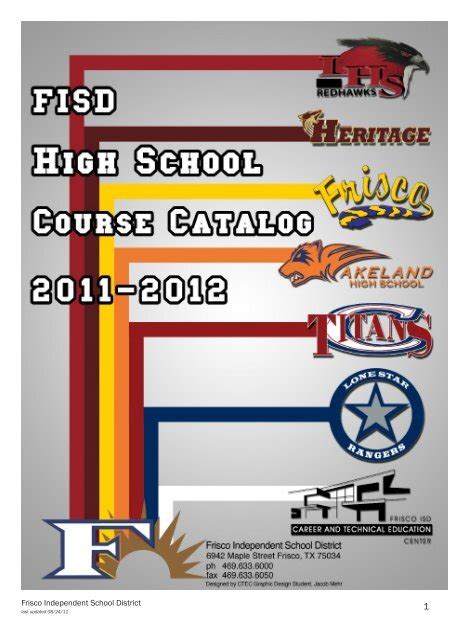 Frisco Isd Middle School Course Catalog 2018-2019