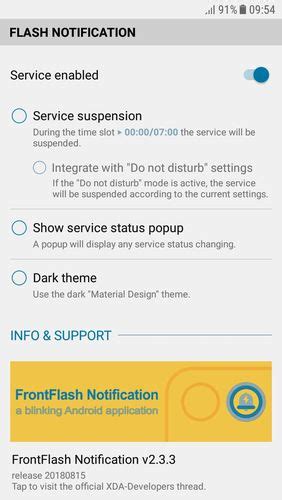 FrontFlash Notification