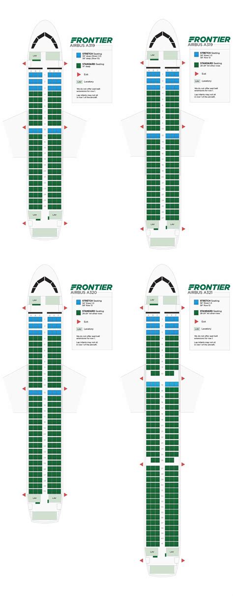 Frontier Plane Seat Chart