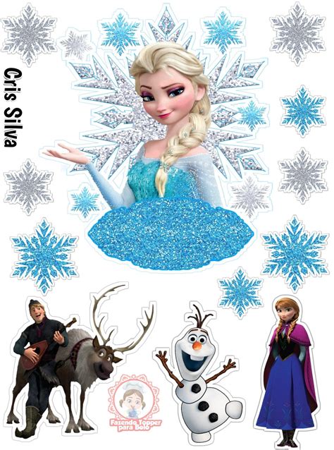 Frozen Cake Topper Printable