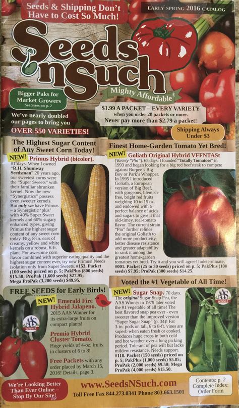 Fruit Seed Catalog