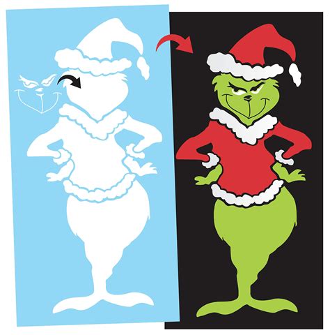Full Body Grinch Template
