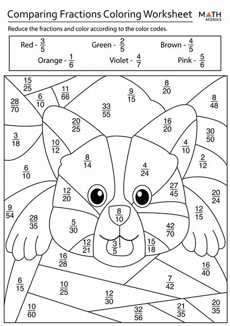 Fun Math Coloring Worksheets For 4th Grade