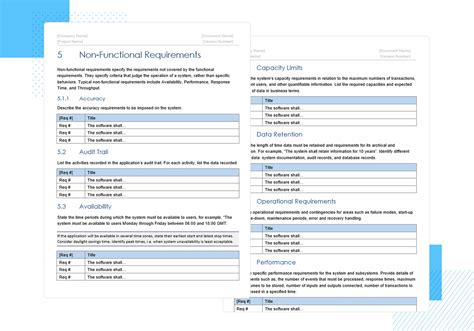 Functional Document Template