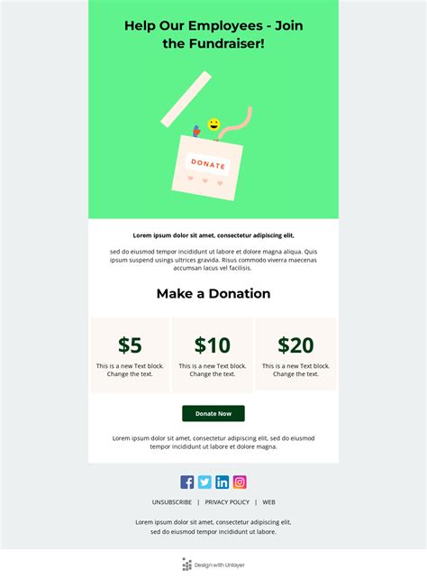 Fundraiser Email Template