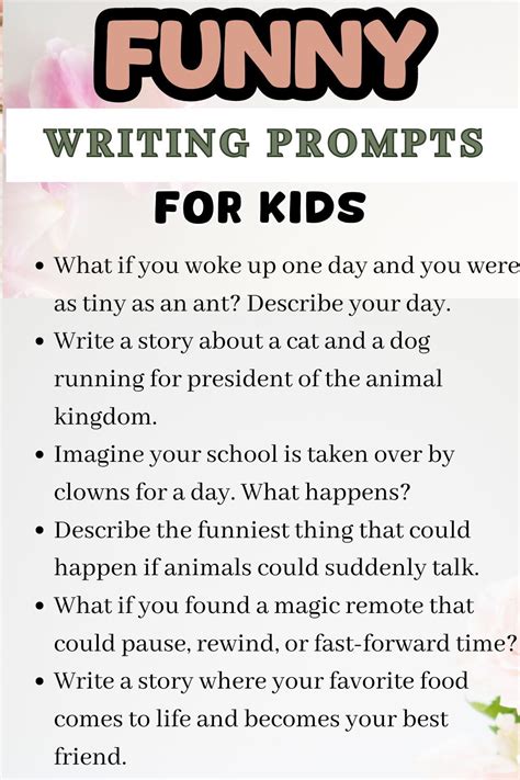 Funny Printable Pictures For Kids To Write About
