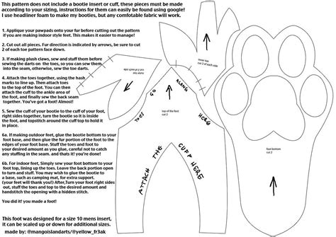 Fursuit Paw Template