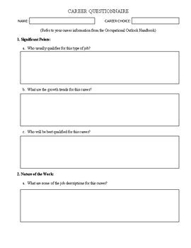 Future Career Questionnaire