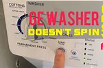 GE Spacemaker Washer Not Spinning