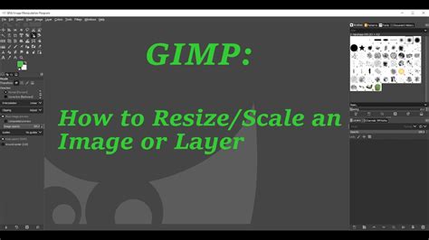 GIMP Scale Tool on Text Layer