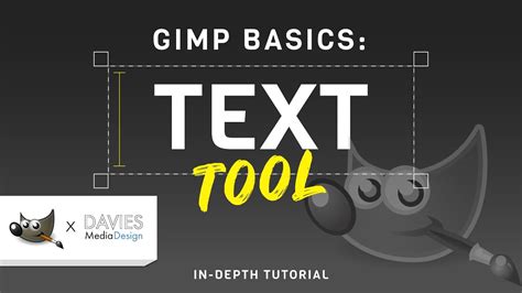 GIMP Toolbox Text Tool