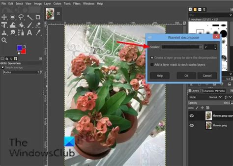 Wavelet-decompose Filter in GIMP