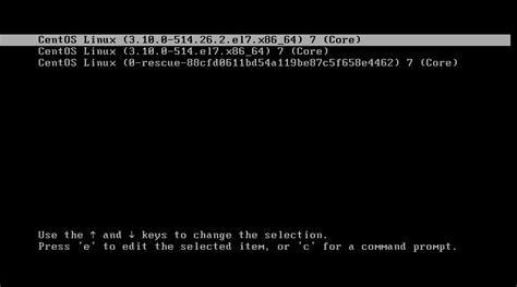 GRUB Access in CentOS