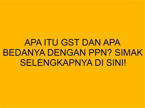 GST di Indonesia