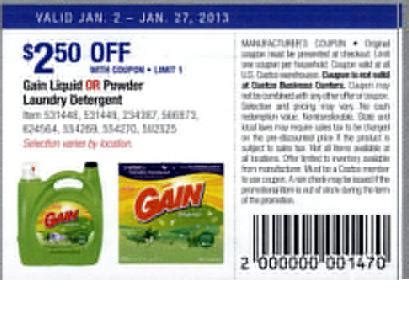 Gain Printable Coupons