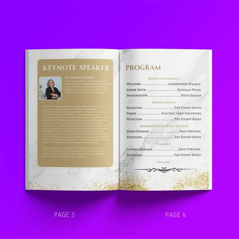 Gala Program Template