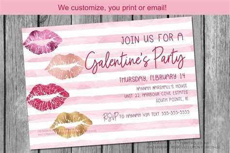 Galentines Invitation Template Free