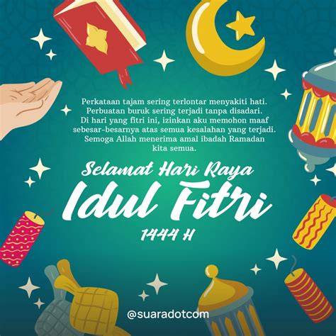 Ucapan Lebaran dengan Gambar yang Menarik