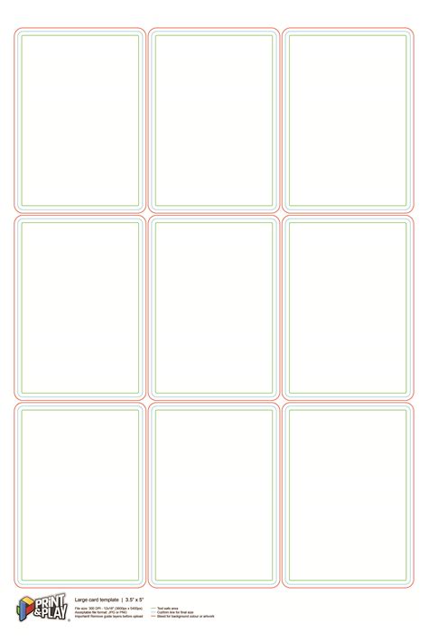 Game Card Templates